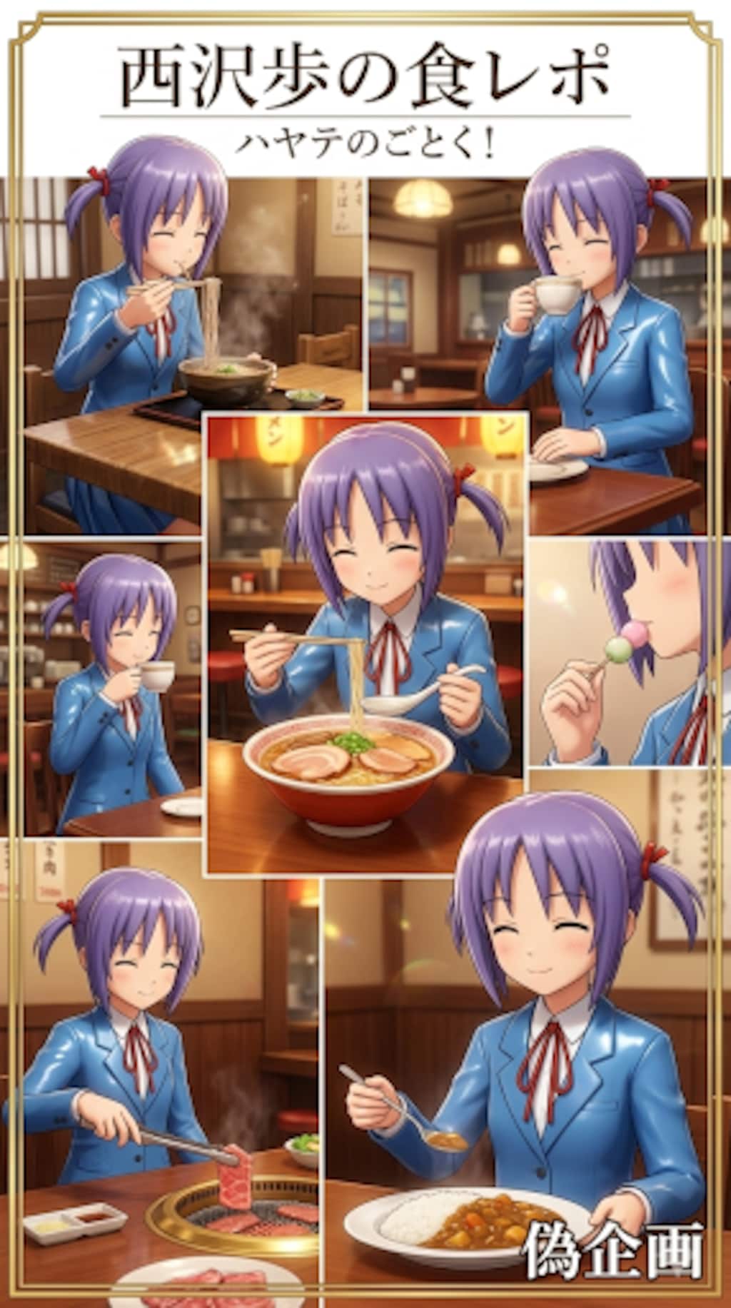 西沢歩の食レポ　ハヤテのごとく！