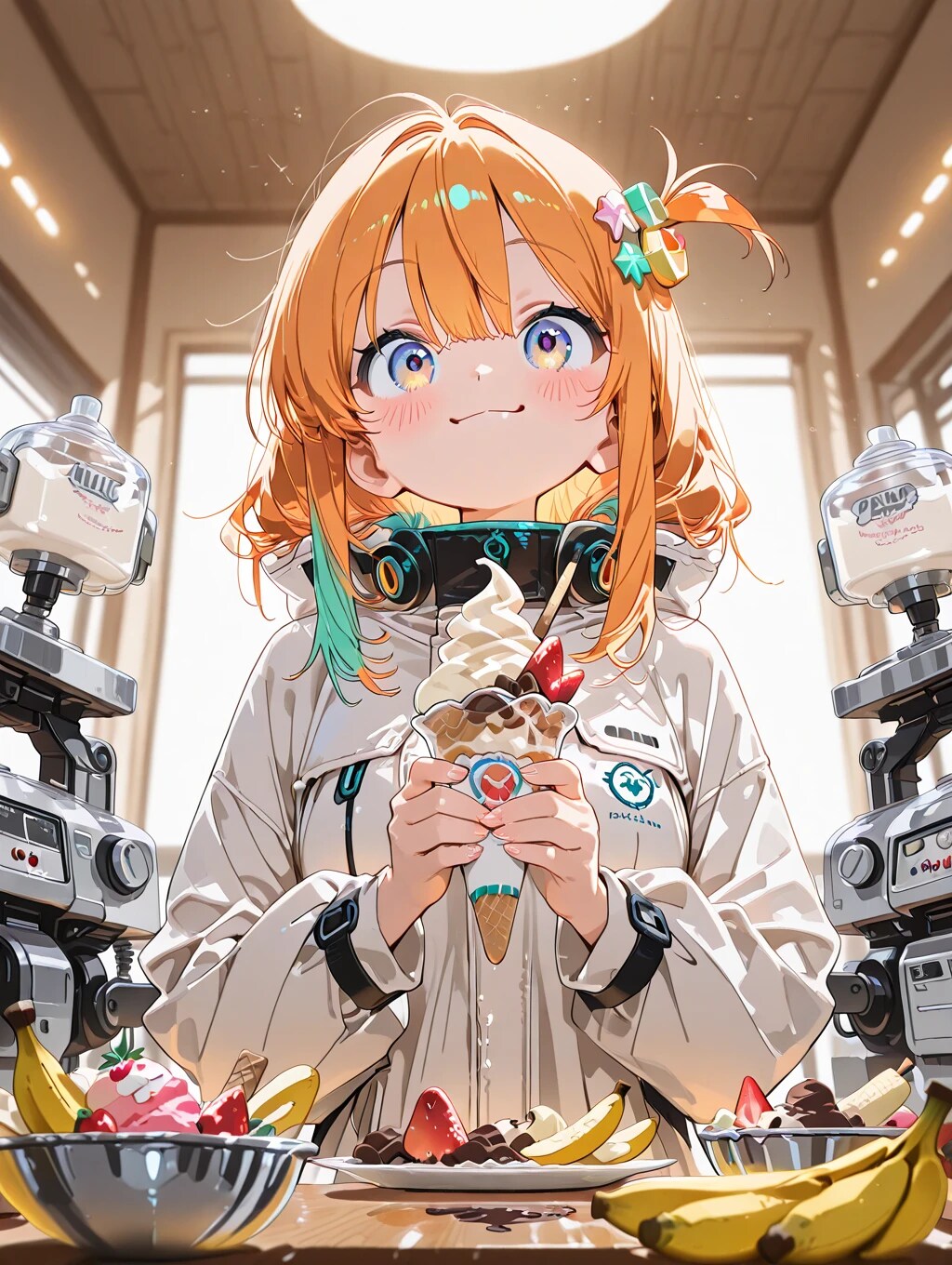 アイスクリーム試作中