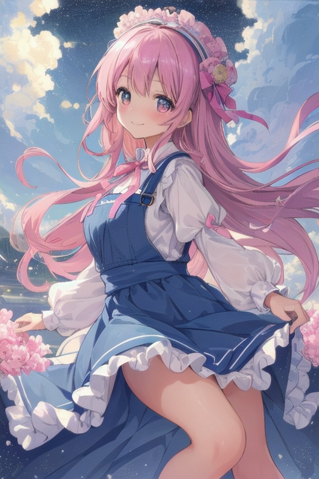 pretty eye、アイリス「ピンクのロングヘアー」