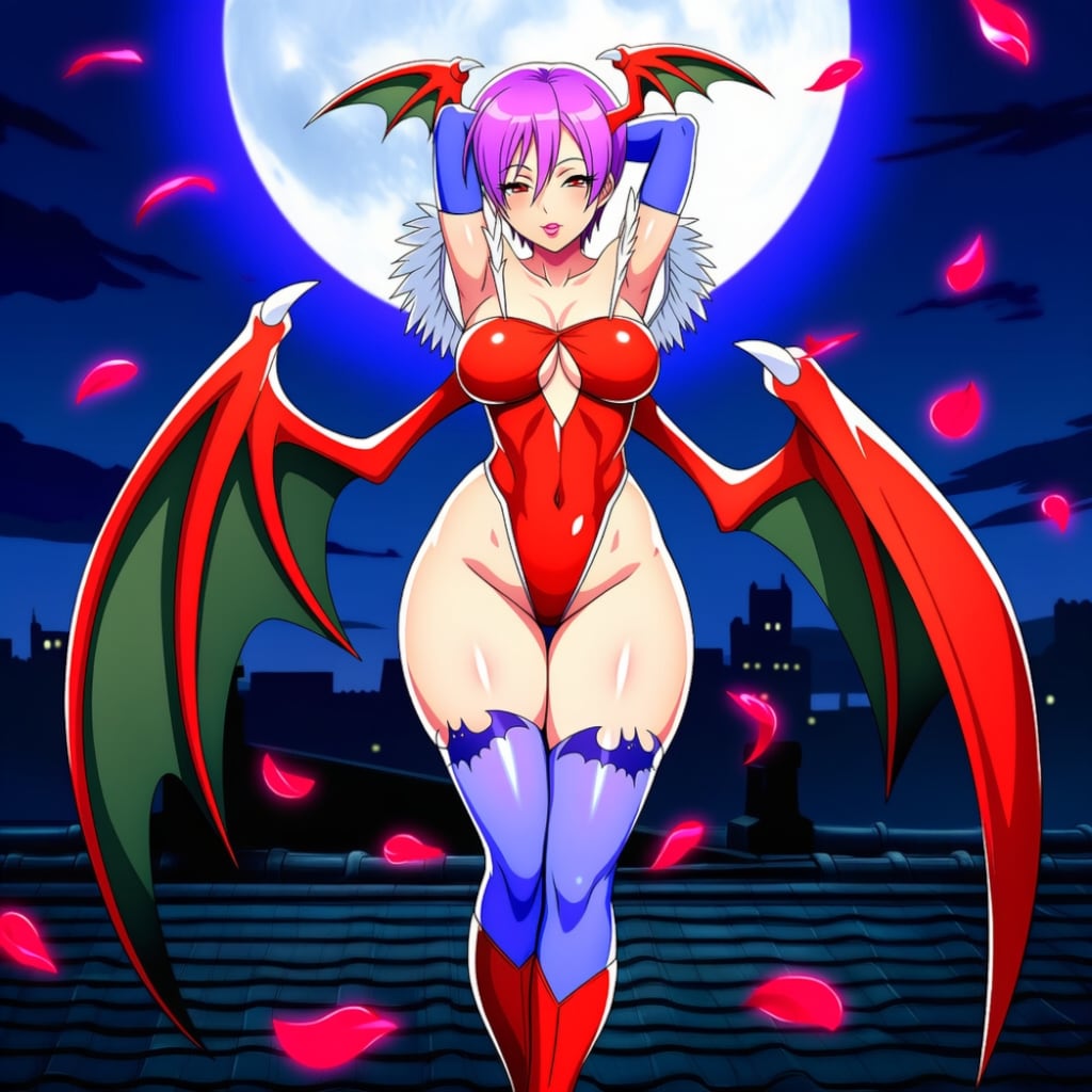 月夜変身ボディースーツコスプレ小さい方の人妻