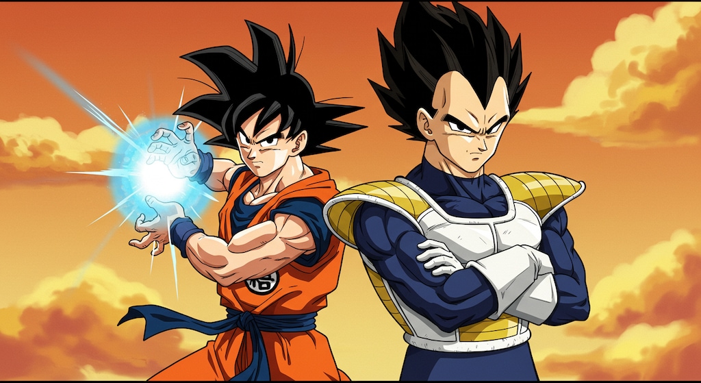 孫悟空とベジータ