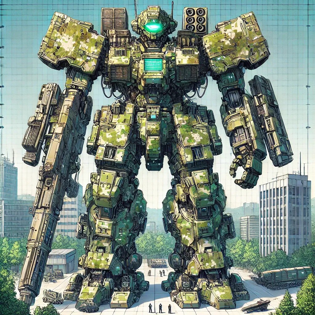 迷彩塗装ロボット