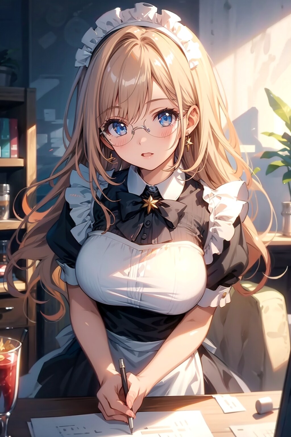 メガネ美少女メイド