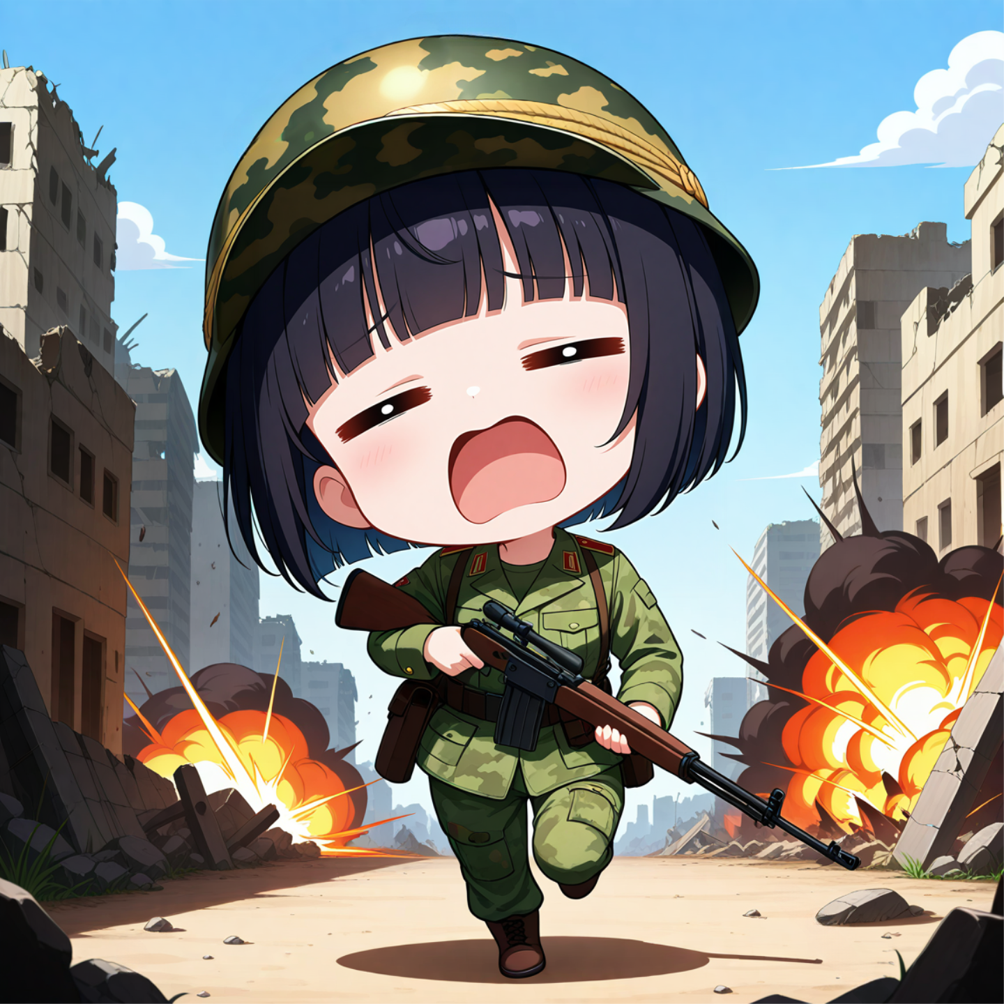 退却～～っ！ | の人気AIイラスト・グラビア