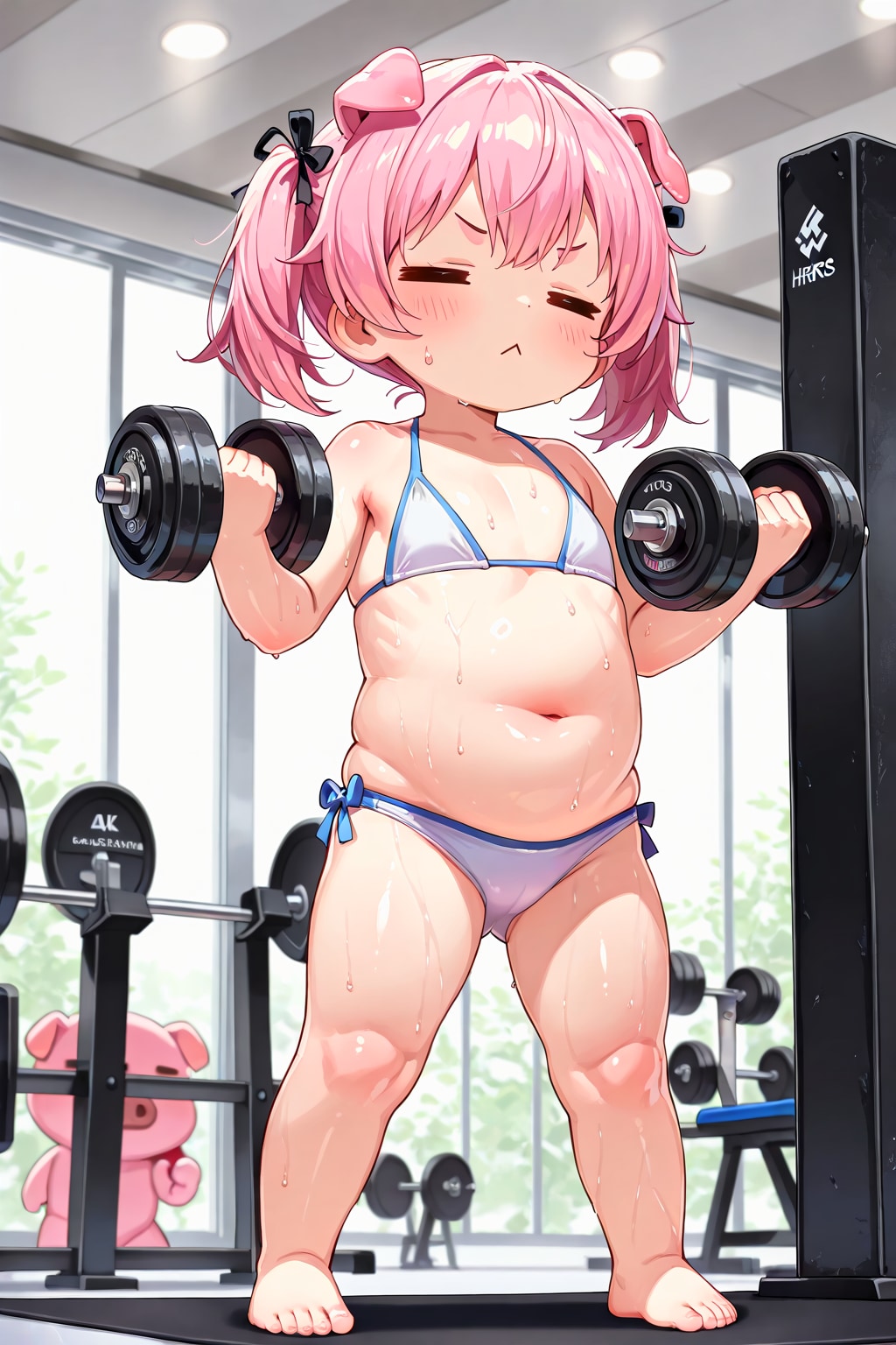 ムチムチな子に筋トレを教えたらムキムキになった件