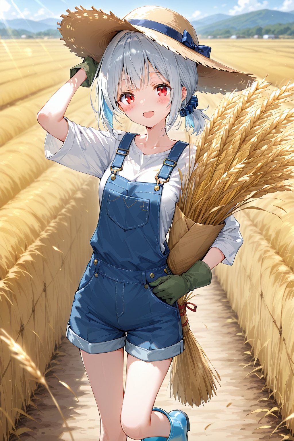 小麦畑の雛菊ちゃん