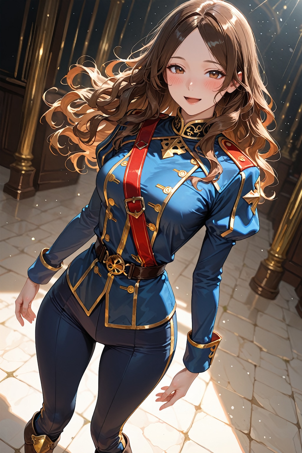 酸川友里奈さん　軍装