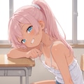 見せてくるメスガキ 3枚目