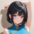 巨乳チャイナドレスちゃんのワキ見せ 2枚目