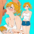 金髪ポニテ 2枚目