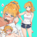 金髪ポニテ 5枚目