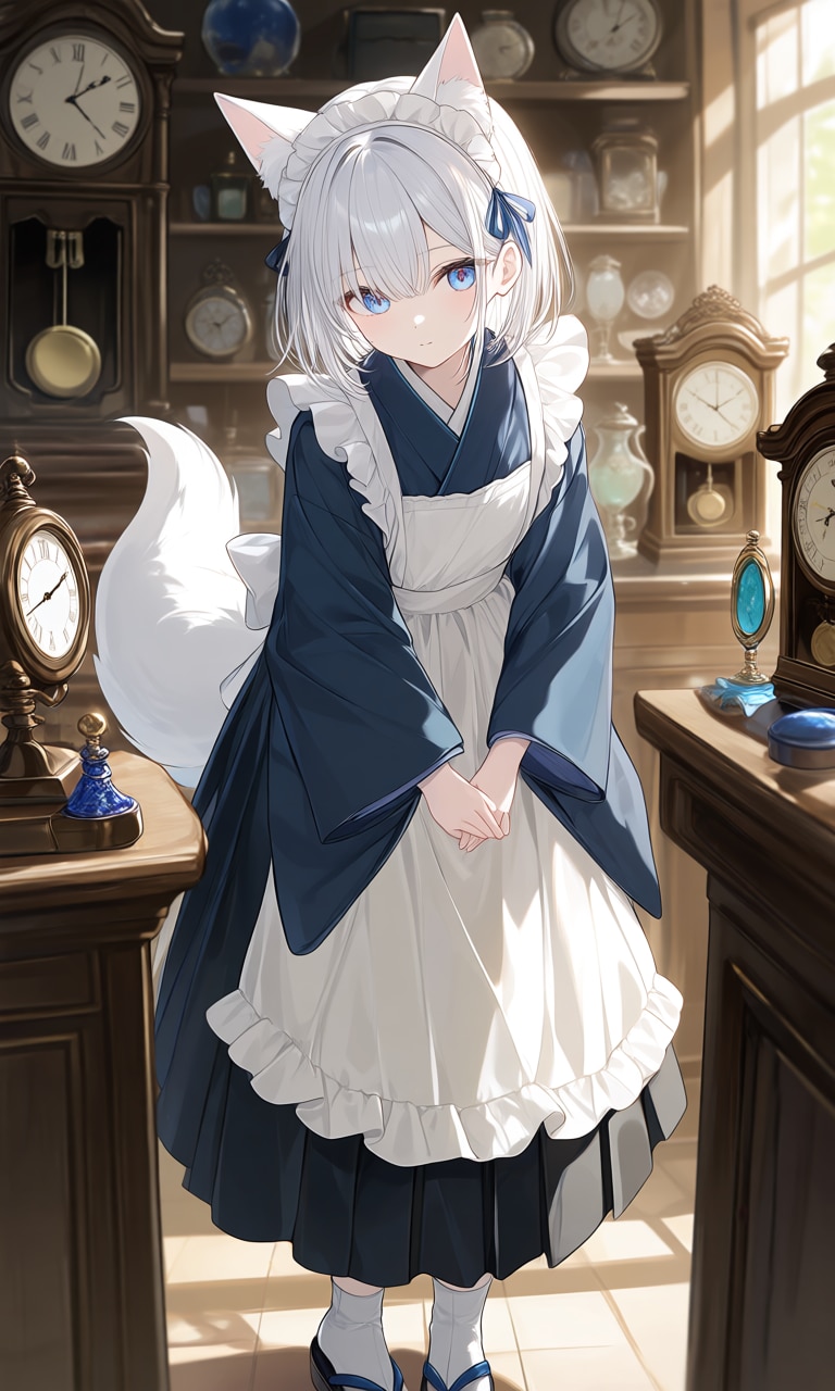 骨董品店の和メイドさん2 | の人気AIイラスト・グラビア