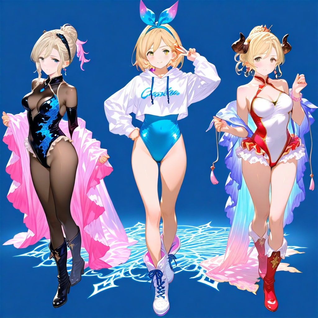 新体操レオタード姿のジータちゃん