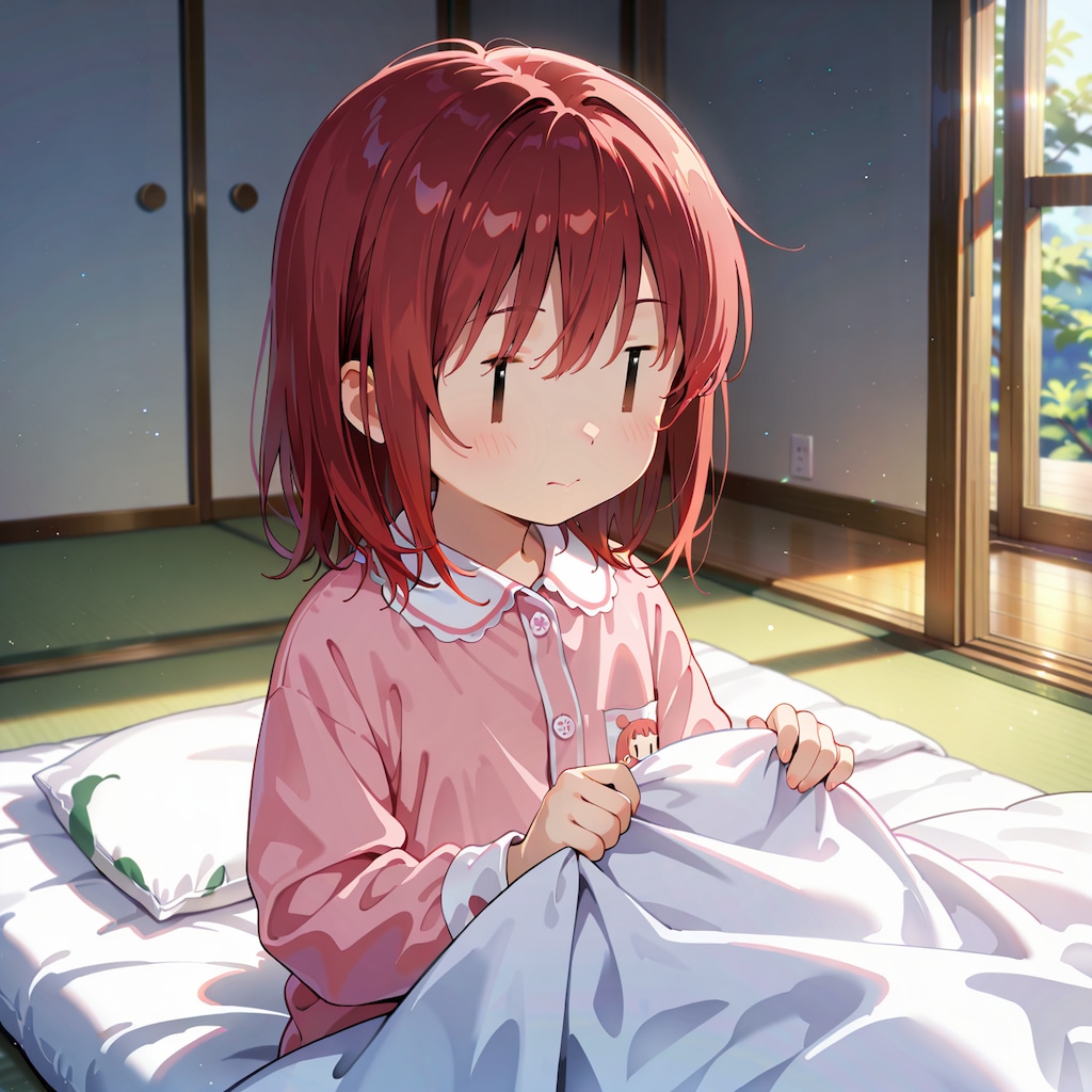 夏休み、起き抜けのジト目先生 Y806