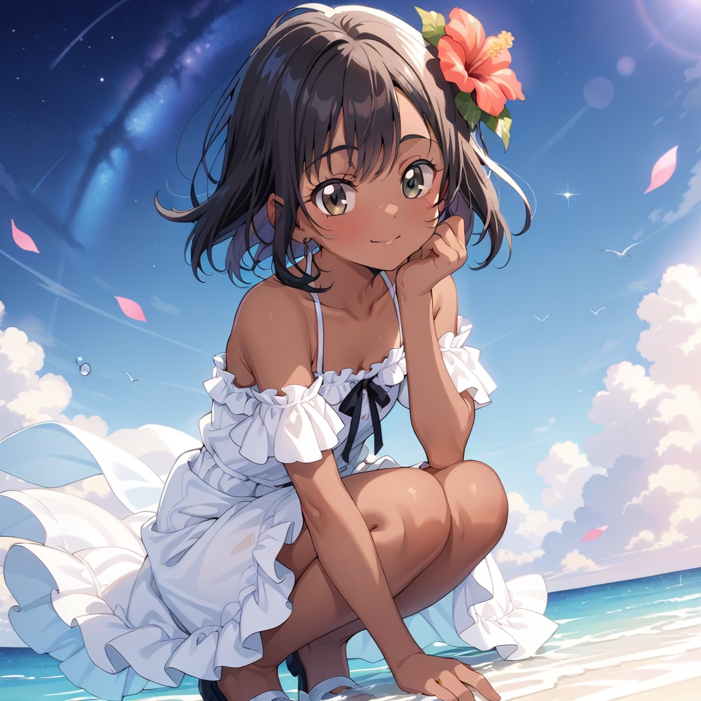 浜辺 | の人気AIイラスト・グラビア