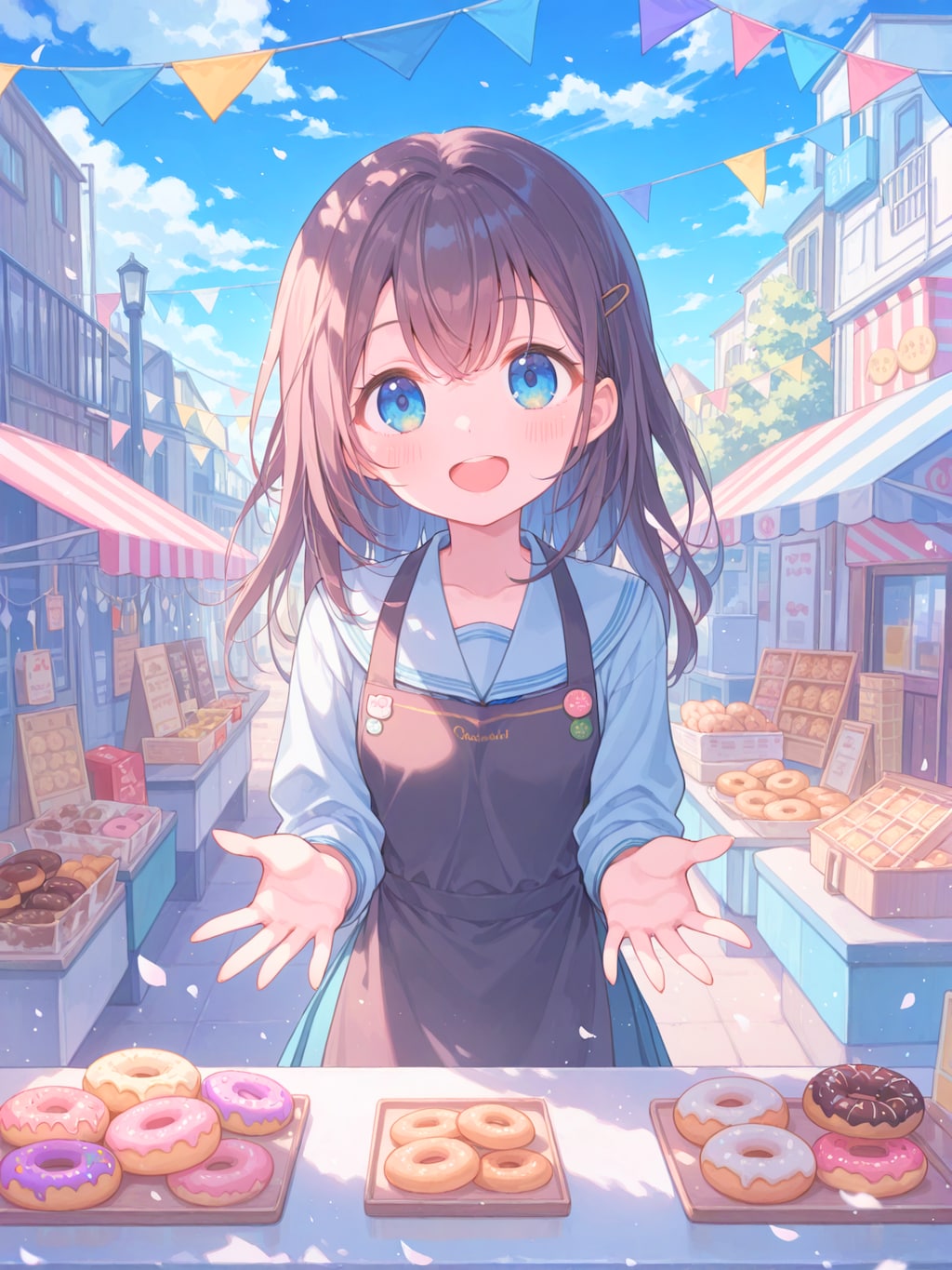 学園祭のドーナツ屋さん