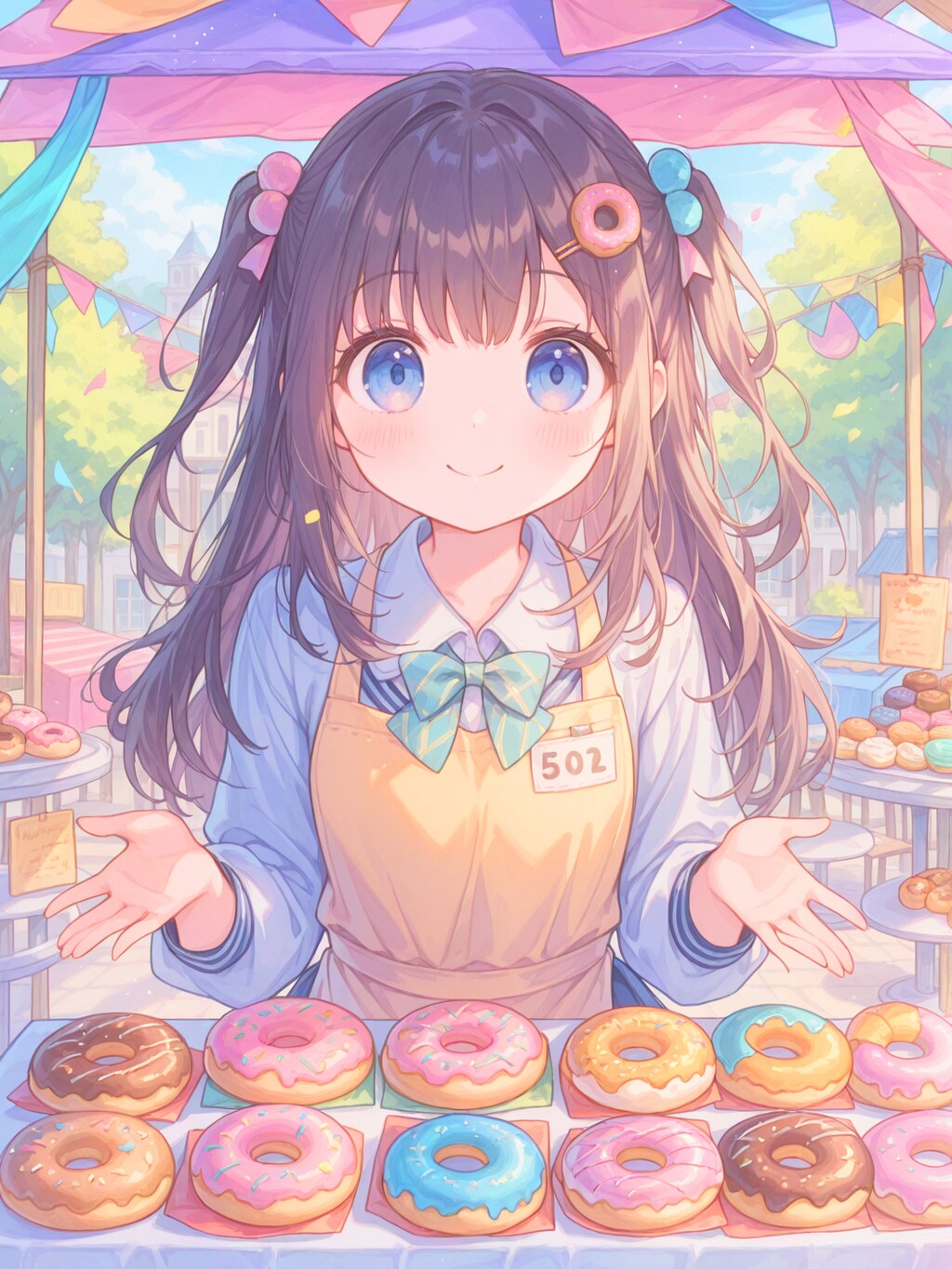 学園祭のドーナツ屋さん