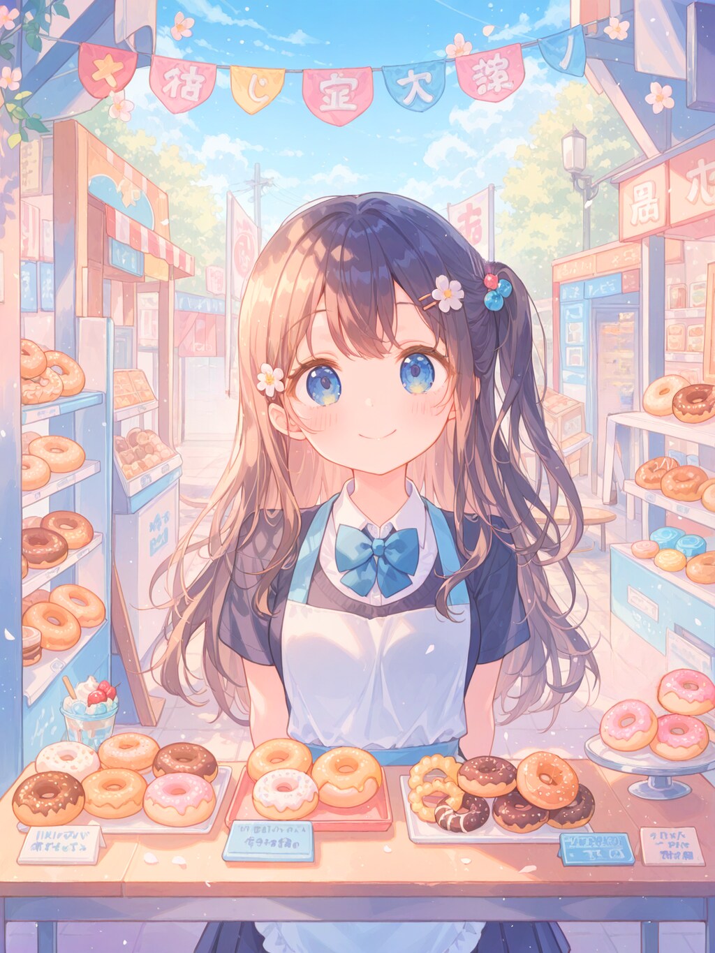 学園祭のドーナツ屋さん