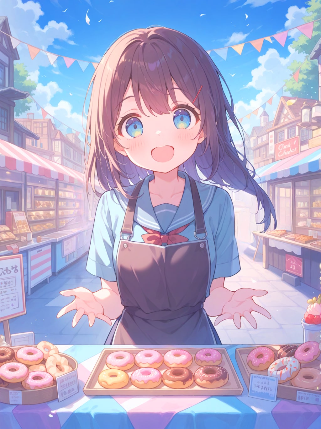 学園祭のドーナツ屋さん