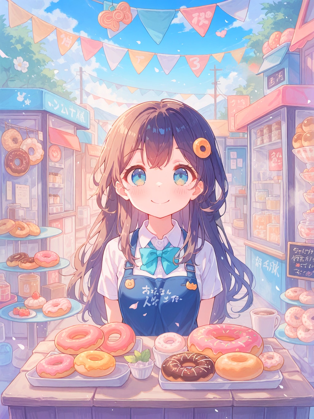 学園祭のドーナツ屋さん