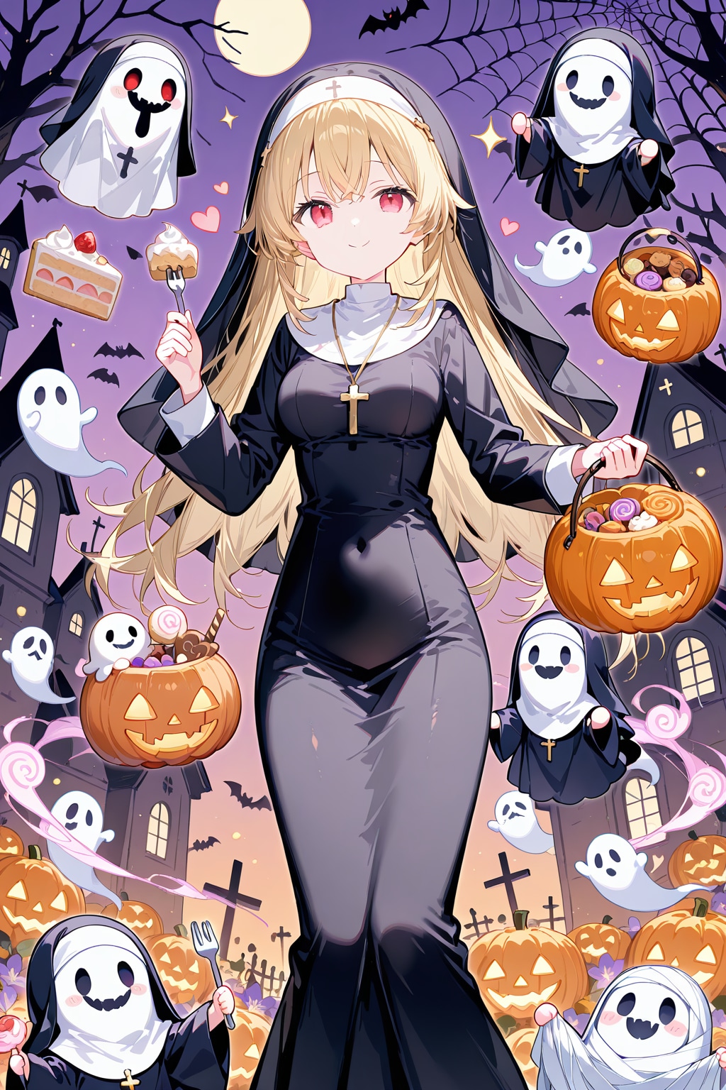 お菓子配りは忙しい