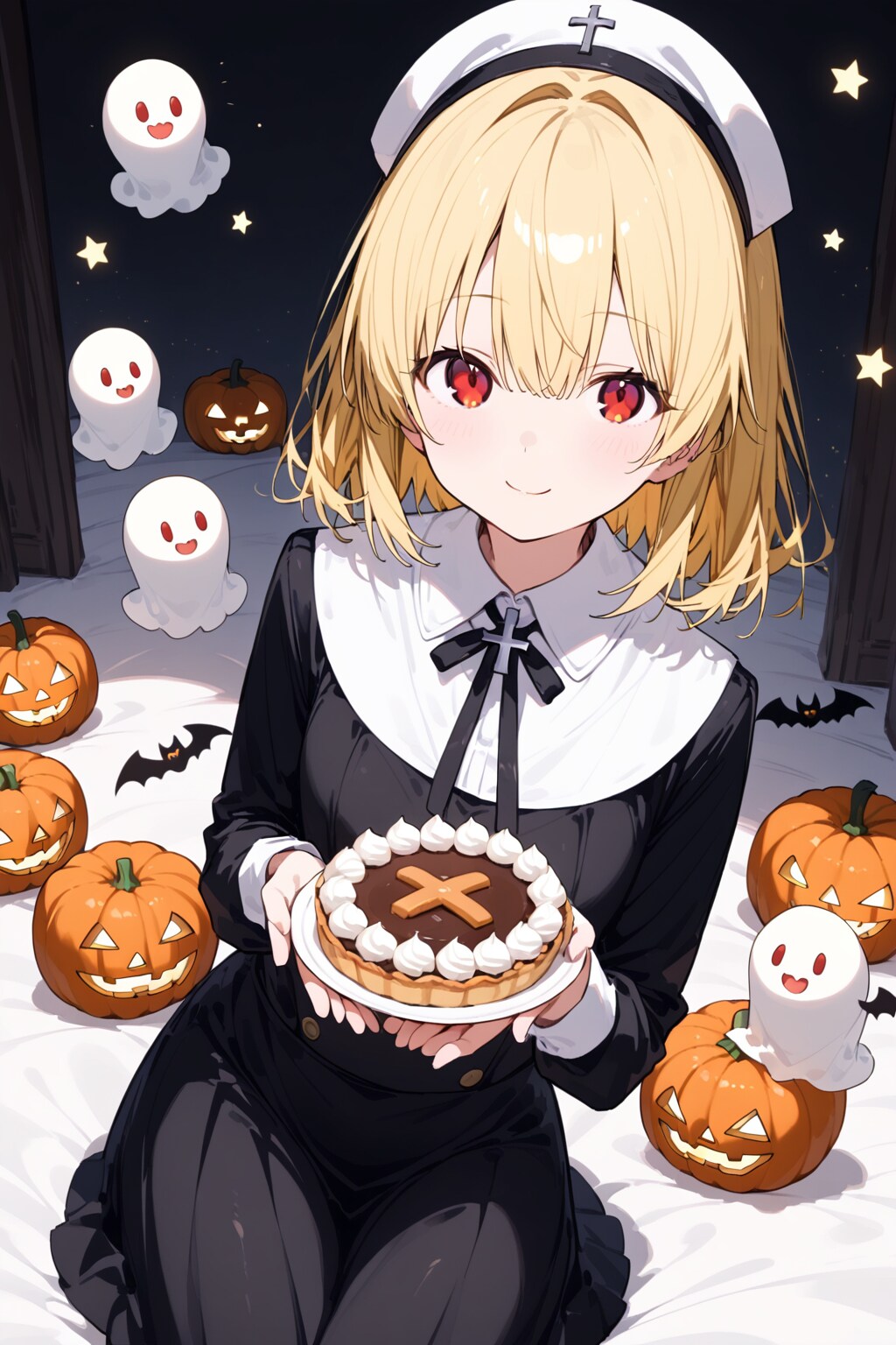 お菓子配りは忙しい