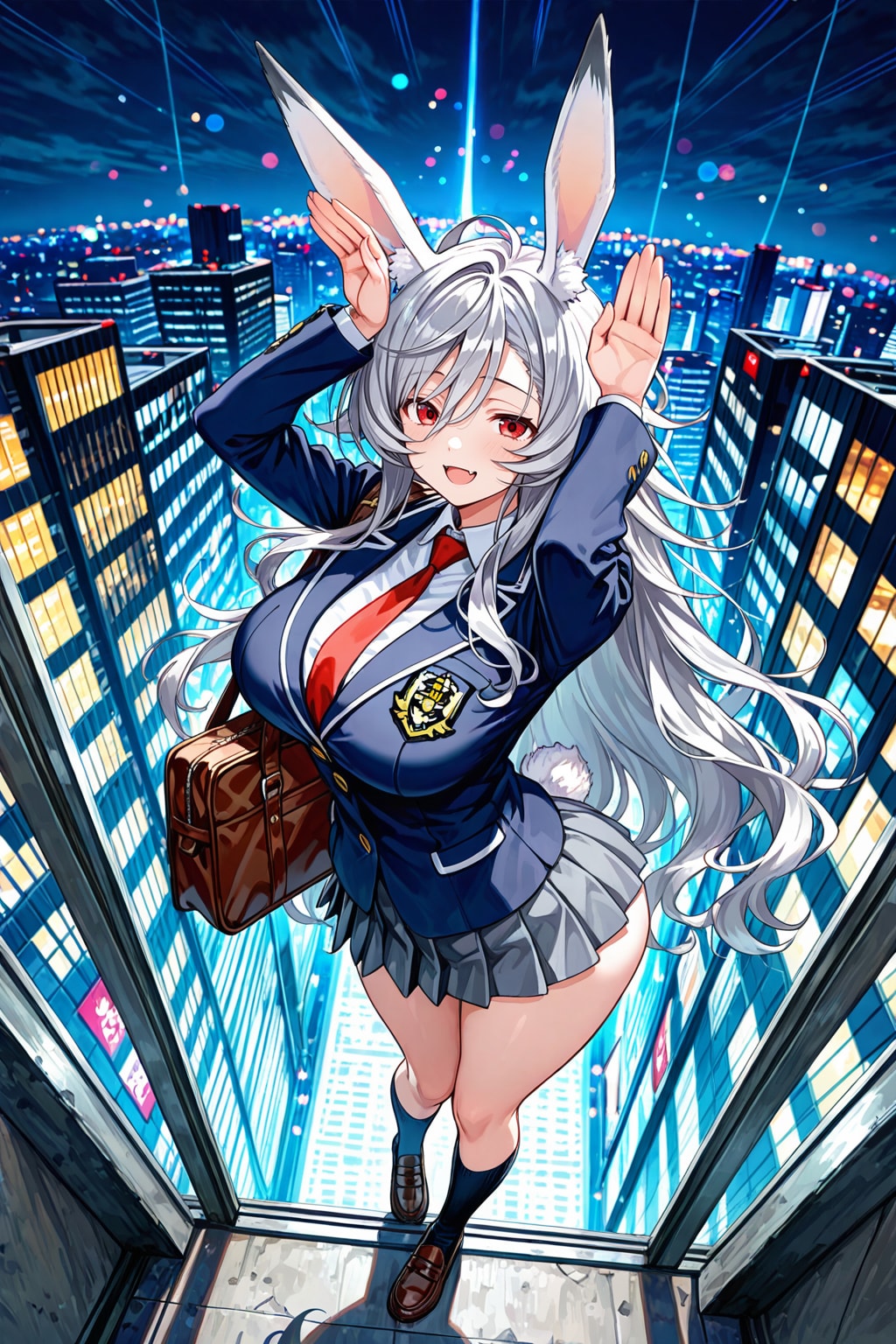 うさぎがぴょん。