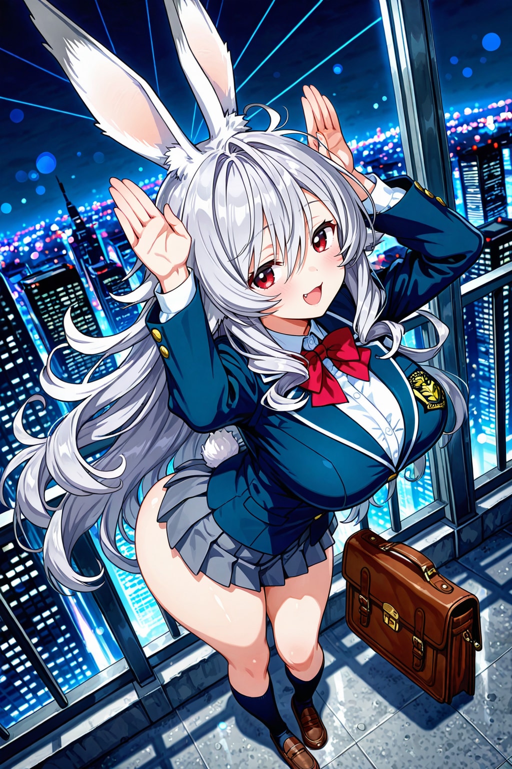 うさぎがぴょん。