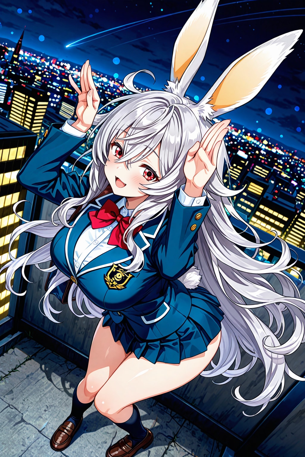 うさぎがぴょん。