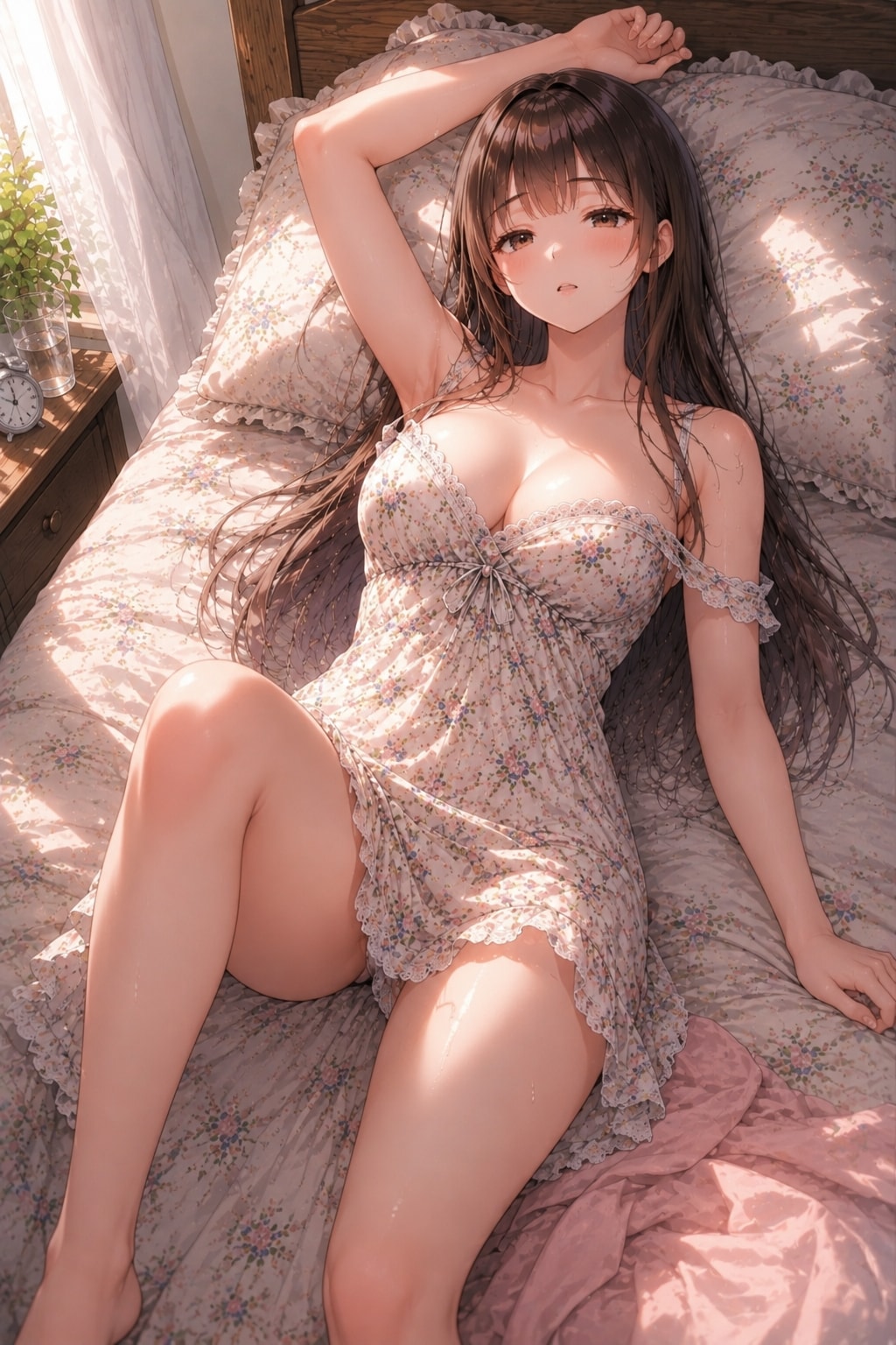 暑い朝