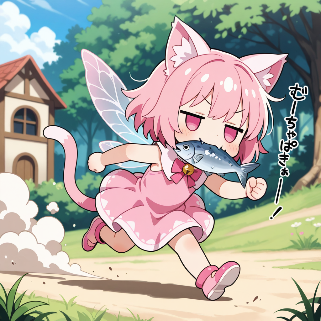妖精になってもやる事は変わらないねこちゃん