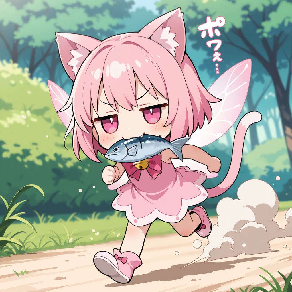 妖精になってもやる事は変わらないねこちゃん