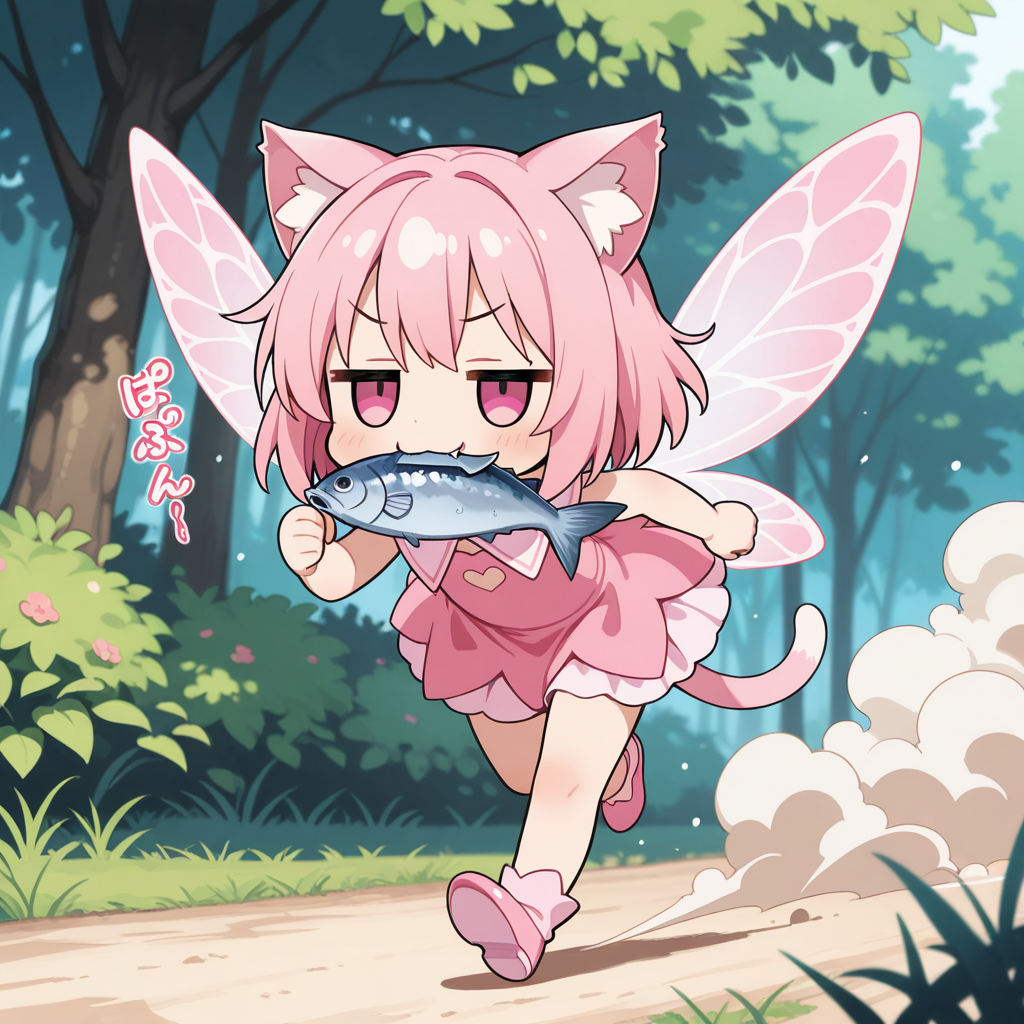 妖精になってもやる事は変わらないねこちゃん