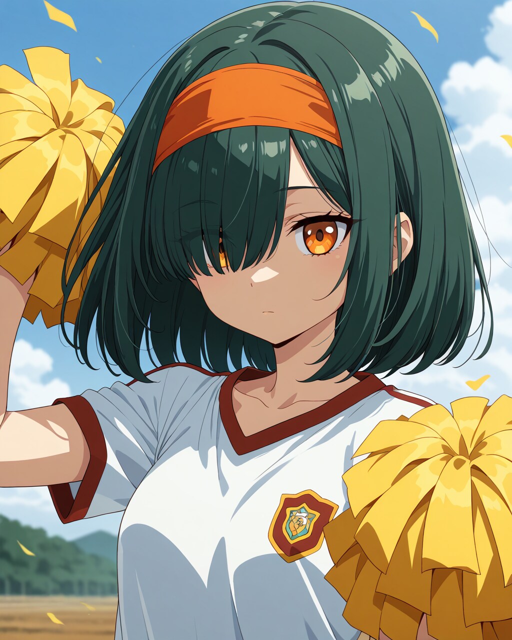 目隠れボブ子はチアガール