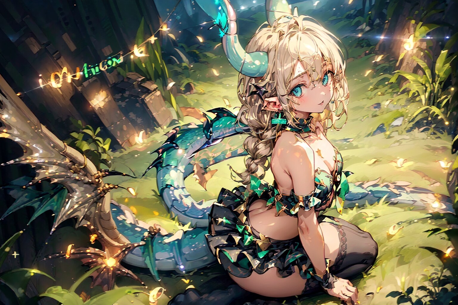 金髪竜少女