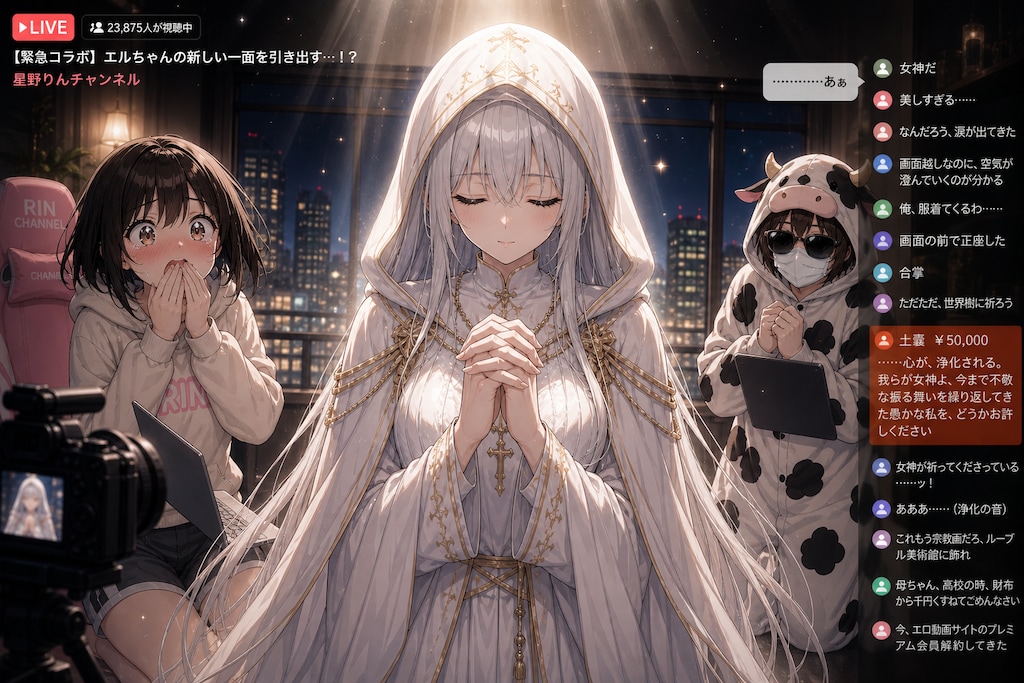 【TSポンコツ女神】第27話　「祈りと、手袋と、白旗と」