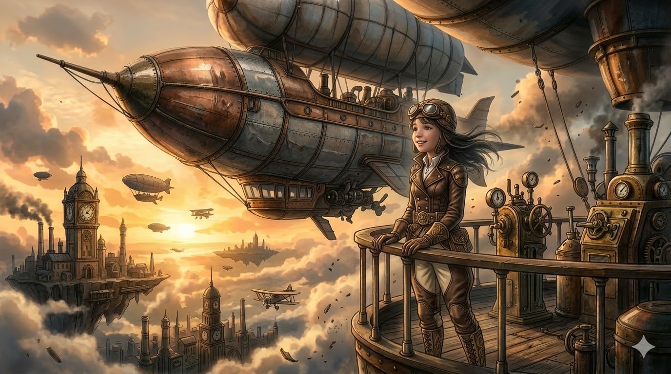 定期貨客飛行船 | の人気AIイラスト・グラビア