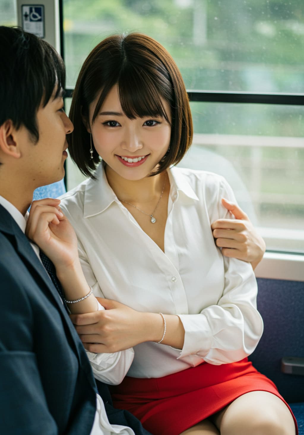 今日の隣席の女性