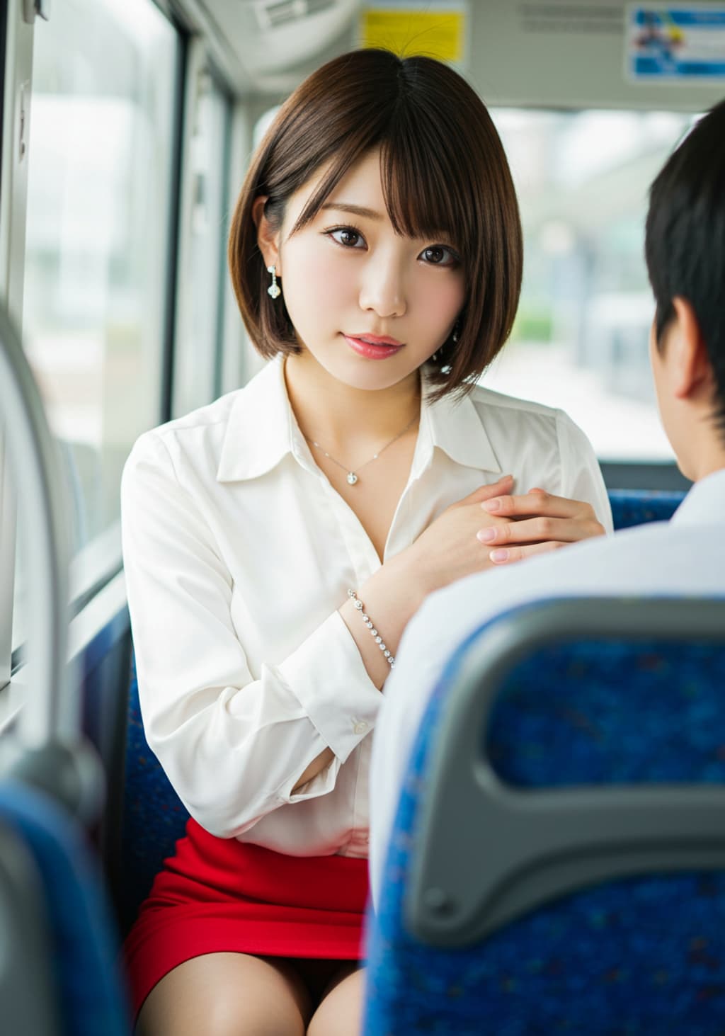 今日の隣席の女性