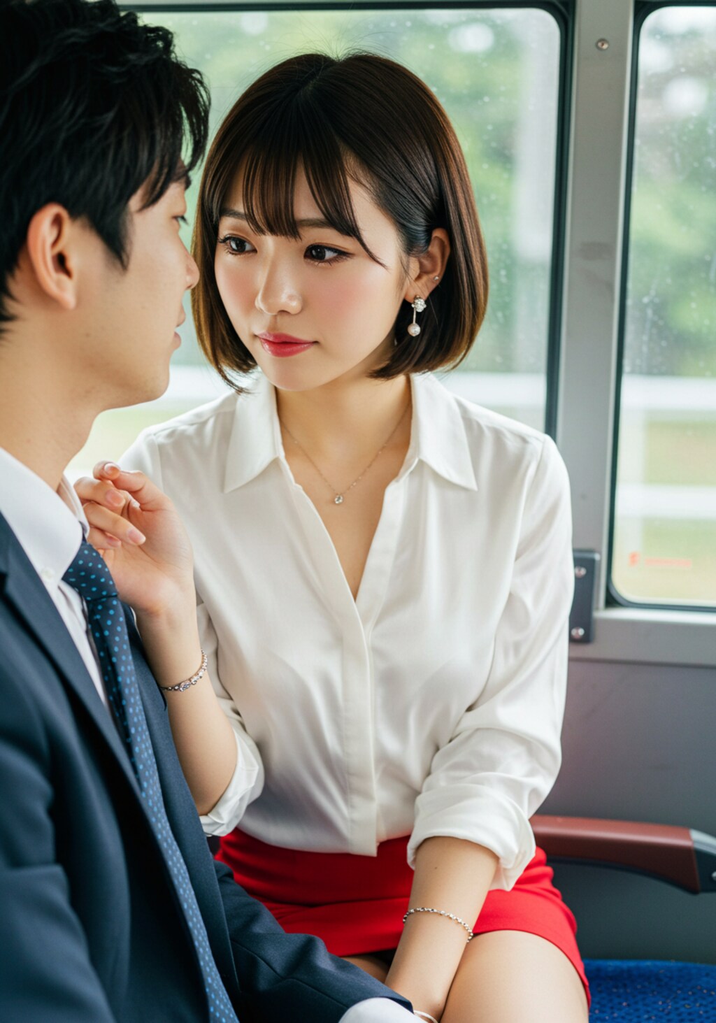 今日の隣席の女性