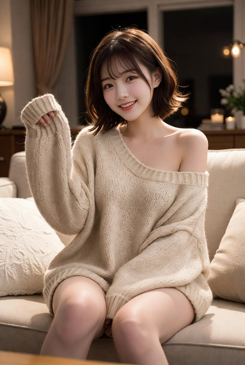 やっぱすっごくおおきいねえ。ぶかぶかだよう