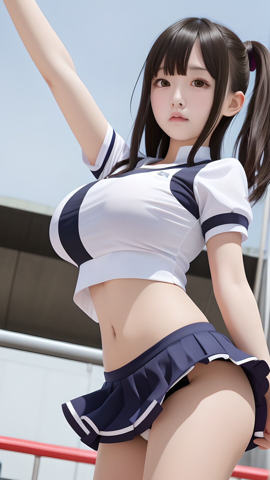 元気なチアリーダー