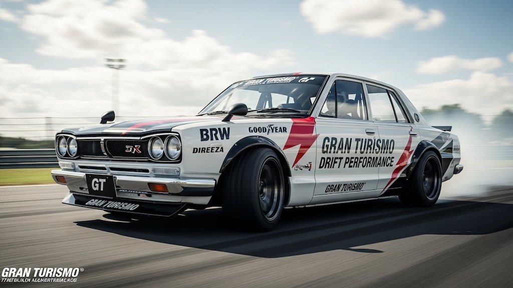 グランツーリスモスカイラインセダンのドリ車