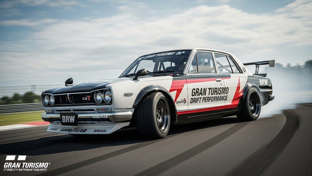 グランツーリスモスカイラインセダンのドリ車