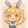 Dalleでバニーちゃん🐇✨ 2枚目