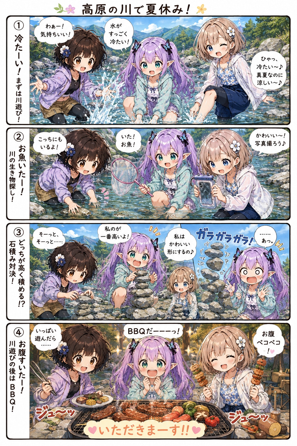 川遊び