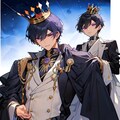 王冠をかぶった、黒髪短髪男性★その8(4枚) 2枚目