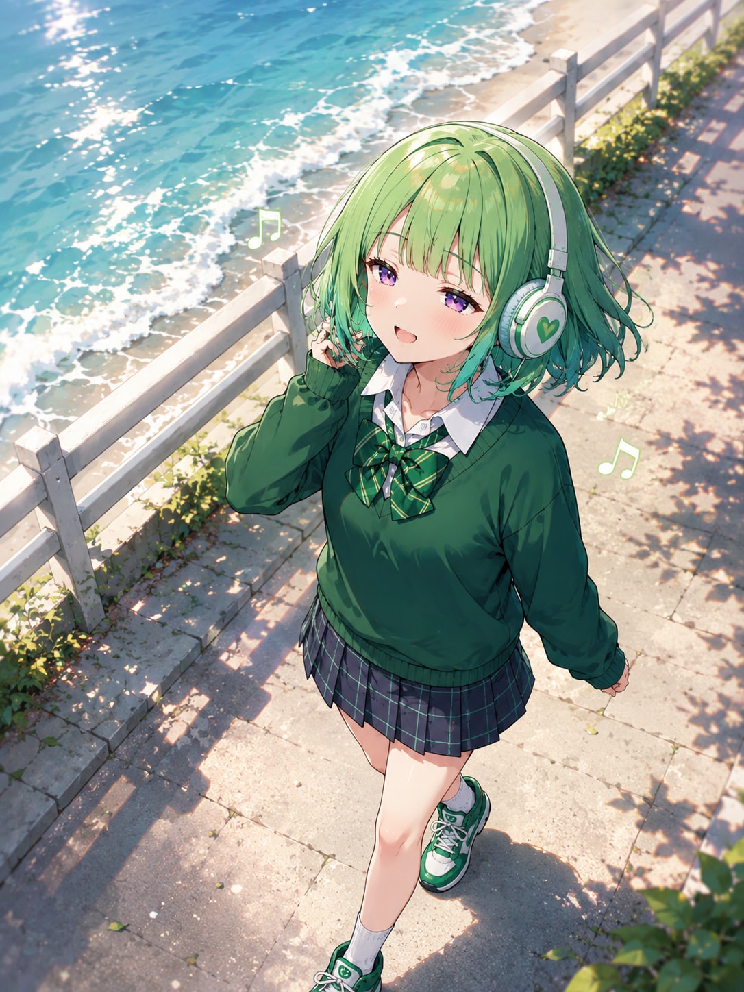 ヘッドホン女子