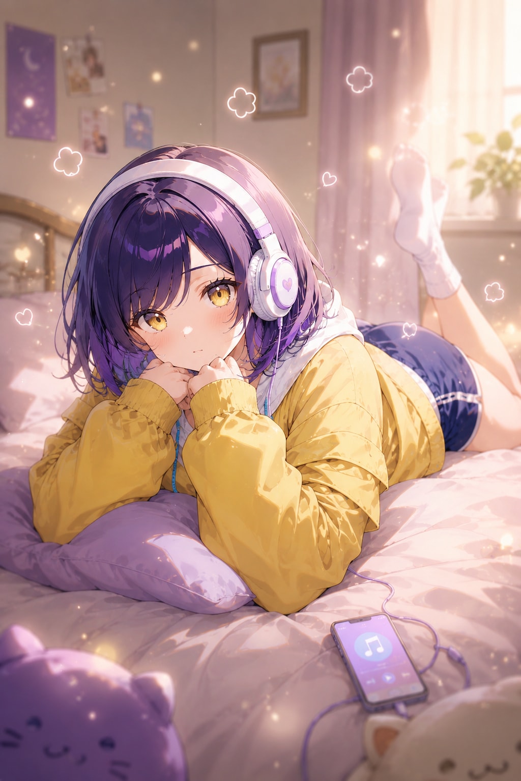 ヘッドホン女子