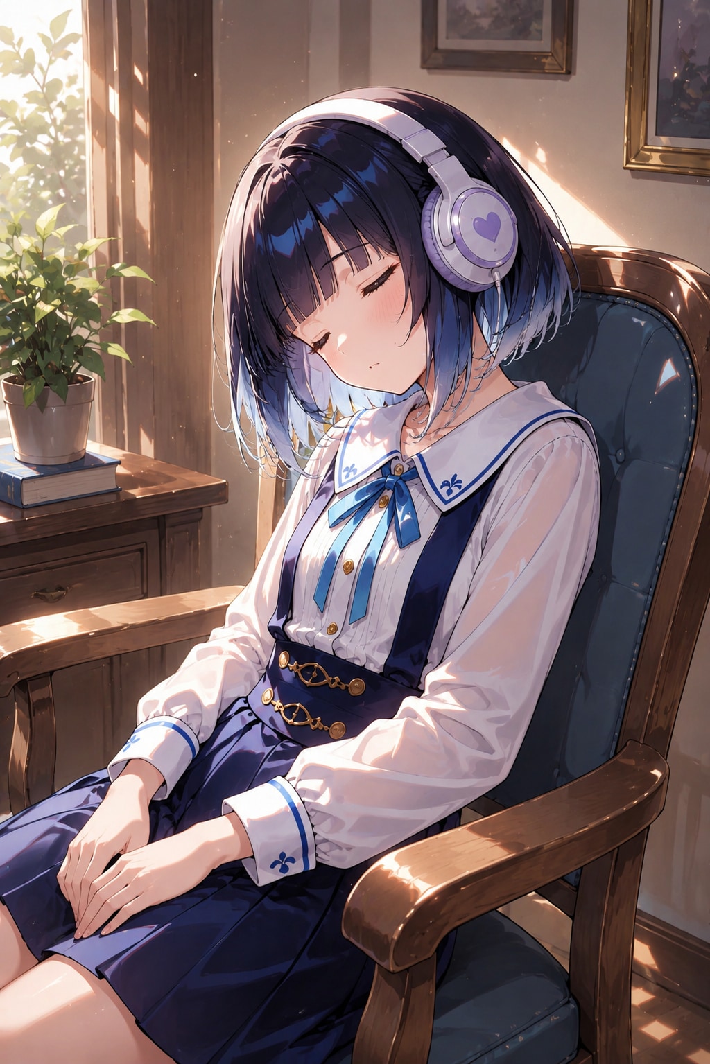 ヘッドホン女子